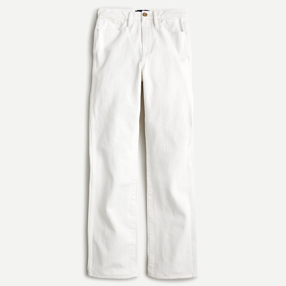 Rigid full-length bootcut jean in white